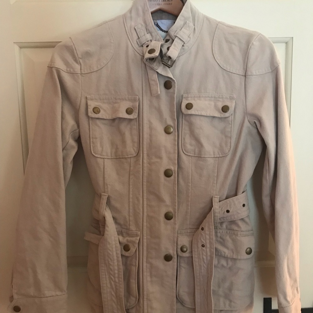 Khaki banana republic utility jacket